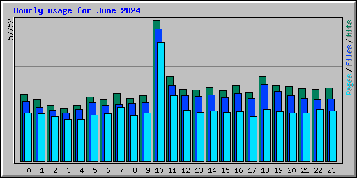 Hourly usage for June 2024